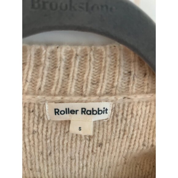 Roller Rabbit‎ Lambs Wool Blend Cardigan Sweater Sz Small - Picture 2 of 5